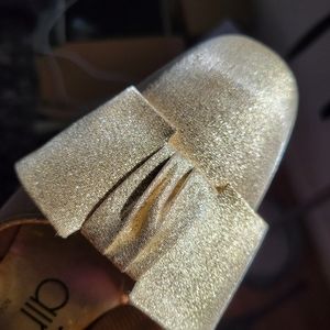 VTG 1960s mod metallic gold shoes